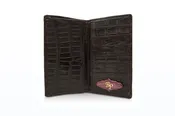 Burgundy Alligator French Wallet