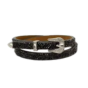 3D Belt Company Ladies  & Black Crystal Hatband D740000001
