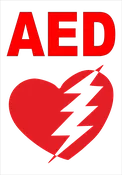 AED Floor Sign