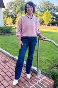Back To The Basics Mauve Ribbed Sweater