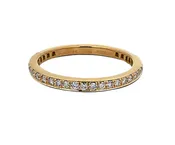 0.41ct Diamond Eternity Band in 18K Yellow Gold Size 6.5