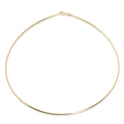 14Ky Gold (1.5mm) Round Omega Necklace