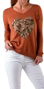 Camo Heart Sweater