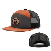 Bitcoin Leather Patch Hats