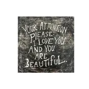 12"x12" - Your Attention Please Art Poster