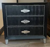 Black 3 Drawer Chest