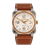 Bell & Ross BR-03 White Steel & Gold BR03A-WH-STPG/SCA