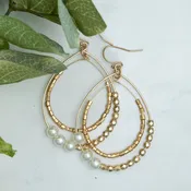 Andra Gold bead Earrings