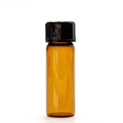 1 Dram Amber Glass Seed Vial with Cap