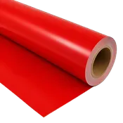 24" x 50' Red Vinyl, Unpunched