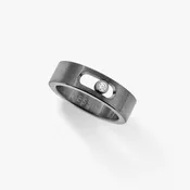 0.05ctw Graphite Titanium Diamond Ring