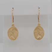 14K Bronco Dangle Earrings