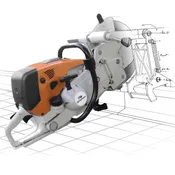 Geismar Gas Rail Saw MTZ GTI with Fuel Injection