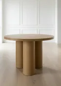 Balmain 42"w Round Dining Table with Column Legs