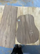 Curly Claro Walnut Acoustic Back & Sides | Dreadnought | AAA | Heavy Figure | 0026