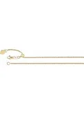 14K Yellow Gold Adjustable Chain Necklace | 22"