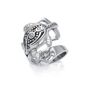 Aboriginal Inspired Turtle Sterling Silver Ring