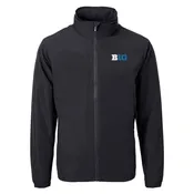 Cutter and Buck Big Ten Mens Black Charter Eco Big and Tall Light Weight Jacket