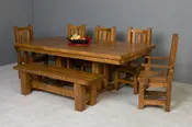 Barnwood Trestle Dining Table