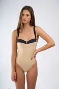 Abigail Champagne Omd Black One Piece