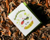 Congratulations to the Love Bugs - Letterpress Greeting Card — M.C. Pressure