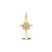California State Department of Corrections Badge With Cross