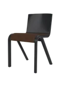 Cantilevered Dining Chair, Upholstered Seat ¨C Oak Veneer, Stackable