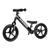 12 Sport Bike with Black No Pedal Balance Bicycle for Kids