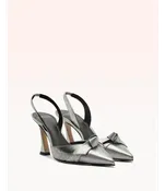 ALEXANDRE BIRMAN Clarita Bell Slingback - Silver