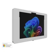 Elevate II Series - Wall/Mounted Shelf Kiosk (White) -- For Surface Pro 11 | Pro 10 | Pro 9 applicable - KAM424W