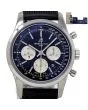 Breitling Transocean Chronograph 43mm Steel Black Rubber Automatic AB0152 #BR168