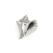 Conch Shell Cabinet Knob, Right Flange