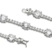 12.50 Carats Twt. Cubic Zirconia Tennis Bracelet Sterling Silver 7 Inches