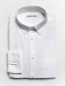 BKT10 Slim Casual Shirt in Classic Oxford - White