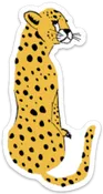 Cheetah Sticker