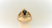 Diamond and Sapphire Ring 20342