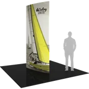 10ft Tall Formulate Shield Fabric Graphic Tower Graphic Package