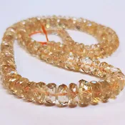 Champagne Oregon Sunstone Faceted Strand