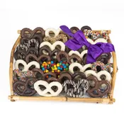 CHOCOLATE COVERED PRETZEL TRAY,         2 LB