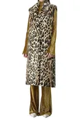 Animalier Fur Long Vest — Forte Forte
