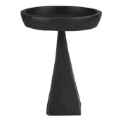 Black Cast Iron Pillar Candle Holder