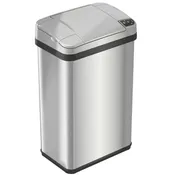 15 Liter / 4 Gallon Stainless Steel Sensor Bathroom Trash Can with AbsorbX Odor Filter