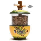 Ceramic Herb Mill - Loaded with genuine Herbes de Provence - Olives green | Terres & Couleur