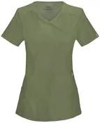 Cherokee Infinity Women's Mock Wrap Top