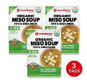 Organic 4 Pack Green Onion Instant Miso - 3 bags