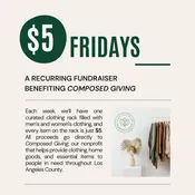 $5 Fridays Clothing Rack | Shop for Composed Giving — Composed Living