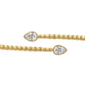 14K Gold Diamond Beaded Ring