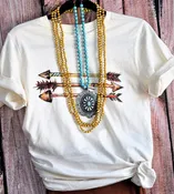Arrows and Feathers Western Graphic T-Shirt