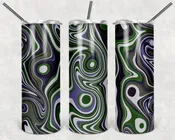 Abstract Dark Green 20oz Tumbler