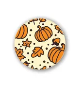 Autumn Pumpkins Print Chocolate Cake Decoration